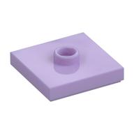 Plate Special 2 × 2 with Groove and Center Stud (Jumper) Lavendel