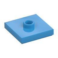 Platte speziell 2 × 2 mit Rille und mittlerer Noppe (Jumper) Dunkelazur
