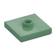 Plate Special 2 × 2 with Groove and Center Stud (Jumper) Sandgrün