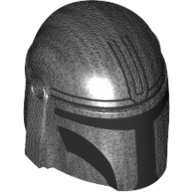 Helmet Mandalorian with Holes, Black Visor Print (Din Djarin) Pearl Titanium