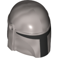 Helmet Mandalorian with Holes, Black Visor Print in 