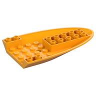 Aircraft Fuselage Curved Forward 6 × 10 Bottom Leuchtendes Hellorange