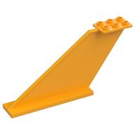 Schwanz 12 × 2 × 5 Leuchtendes Hellorange