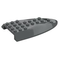 Aircraft Fuselage Curved Aft Section 6 × 10 Top Dark Bluish Gray