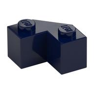 Brick Wedged 2 × 2 Facet Dark Blue