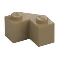 Brick Wedged 2 × 2 Facet Dark Tan