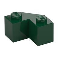 Brick Wedged 2 × 2 Facet Dark Green