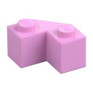 Brick Wedged 2 × 2 Facet Bright Pink
