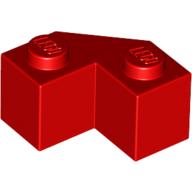 Brick Wedged 2 × 2 Facet Red