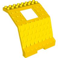Duplo Roof Section 8 × 8 × 6, with 3 × 3 Opening Gelb