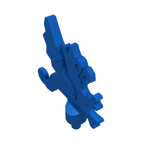 Headwear Accessory Plume Dragon Blue
