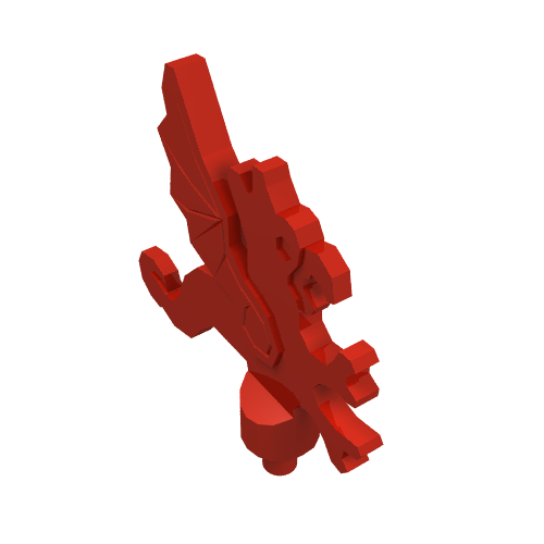 Headwear Accessory Plume Dragon Red