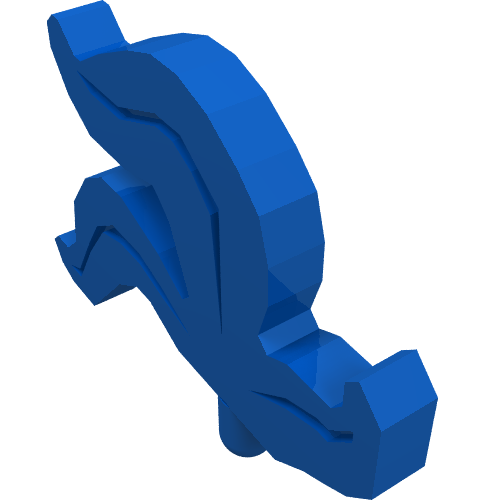 Headwear Accessory Plume / Feather Triple Blue