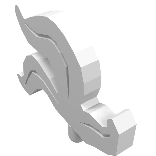 Headwear Accessory Plume / Feather Triple White