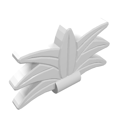 Headwear Accessory Plume / Feather Headdress White