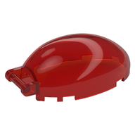 Windscreen 6 × 4 × 2 1/3 Bubble Canopy with Handle Transparent-Rot