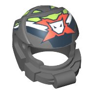 Helmet Space with Team Extreme Logo Print Dark Bluish Gray