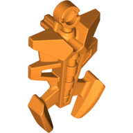 Large Figure Torso Cover, Armor, Small Triangular with Pincer End Orange
