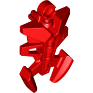 Large Figure Torso Cover, Armor, Small Triangular with Pincer End Red