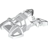 Large Figure Foot, Small with Axle Connector Weiß