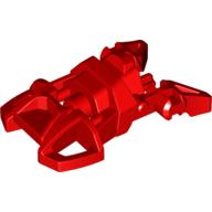 Large Figure Foot, Small with Axle Connector Red
