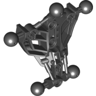 Large Figure Skeletal, Torso, Angular with Ball Joints Black