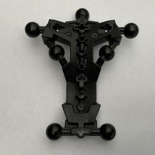 Large Figure Skeletal, Torso, Angular with 7 Ball Joints Schwarz
