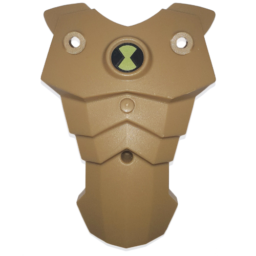 Large Figure Torso Cover, with Raised Center Circle and Ben 10 Print Dunkelbeige