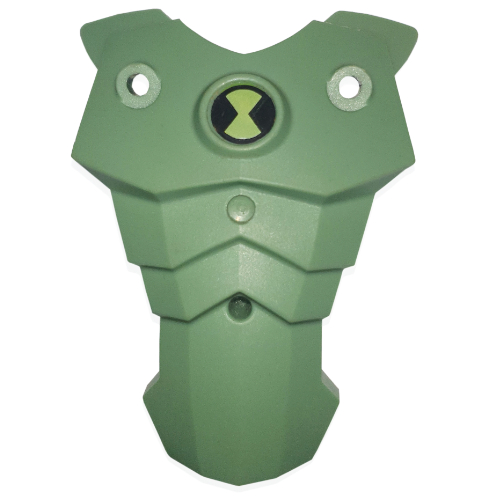 Large Figure Torso Cover, with Raised Center Circle and Ben 10 Print Sand Green