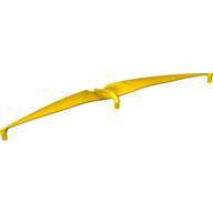 Large Figure Wing, Flexible with Lightning Bolts and 3 Axles Yellow