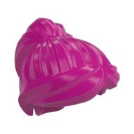 Hair Ponytail and Swept Sideways Fringe Magenta
