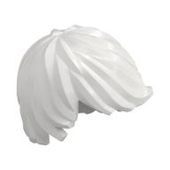 Hair Tousled with Side Part White