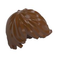 Hair Tousled with Side Part Reddish Brown