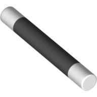 Bar 3L with White Ends (Magician's Wand) Print Black