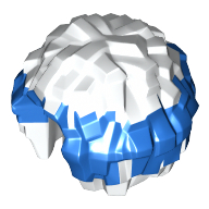 Ausrüstung Cheerleader-Pompon mit blauer Oberseite