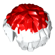 Equipment Cheerleader Pom Pom with Red Top Weiß