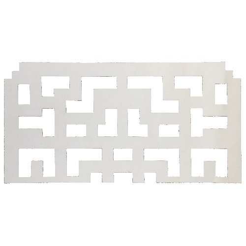 Template, Labyrinth in Weiß