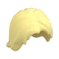 Hair Mid-Length Tousled with Center Part Bright Light Yellow