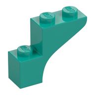 Stein Bogen 1 × 3 × 2 Dunkeltürkis