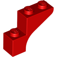 Stein Bogen 1 × 3 × 2 Rot