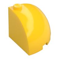 Brick Round Corner 3 × 3 × 2 Dome Top Yellow