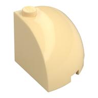 Brick Round Corner 3 × 3 × 2 Dome Top Tan
