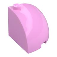 Brick Round Corner 3 × 3 × 2 Dome Top Bright Pink