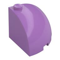 Brick Round Corner 3 × 3 × 2 Dome Top Medium Lavender