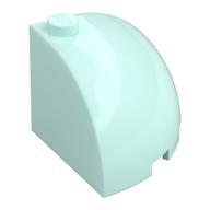Brick Round Corner 3 × 3 × 2 Dome Top Light Aqua