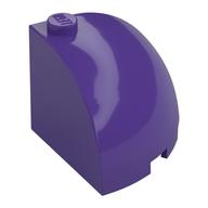 Brick Round Corner 3 × 3 × 2 Dome Top Dark Purple