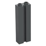 Brick Special 1 × 2 × 5 with Groove Dark Bluish Gray