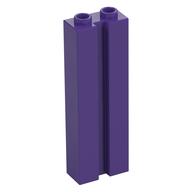 Stein speziell 1 × 2 × 5 mit Rille Dunkellila