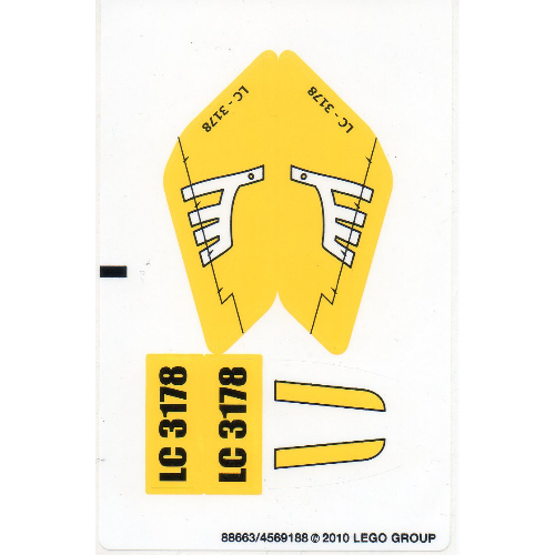 Sticker Sheet for Set 3178-1 [No Color/Any Color]