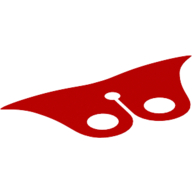 Neckwear Cape Collar, Pointed with Black and Red Sides Red